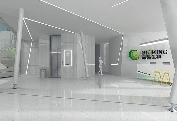 寶晶生物背景墻設計