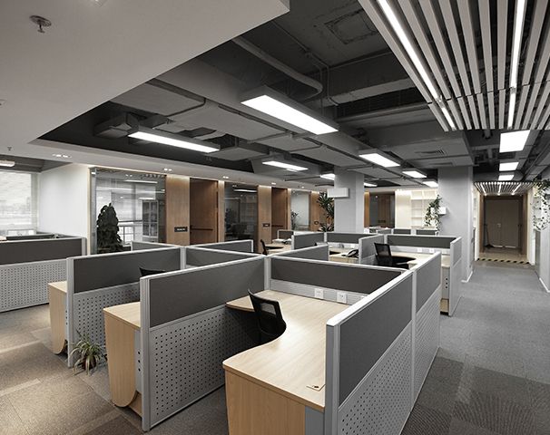 辦公室工作區(qū)域裝修設(shè)計(jì)實(shí)景圖